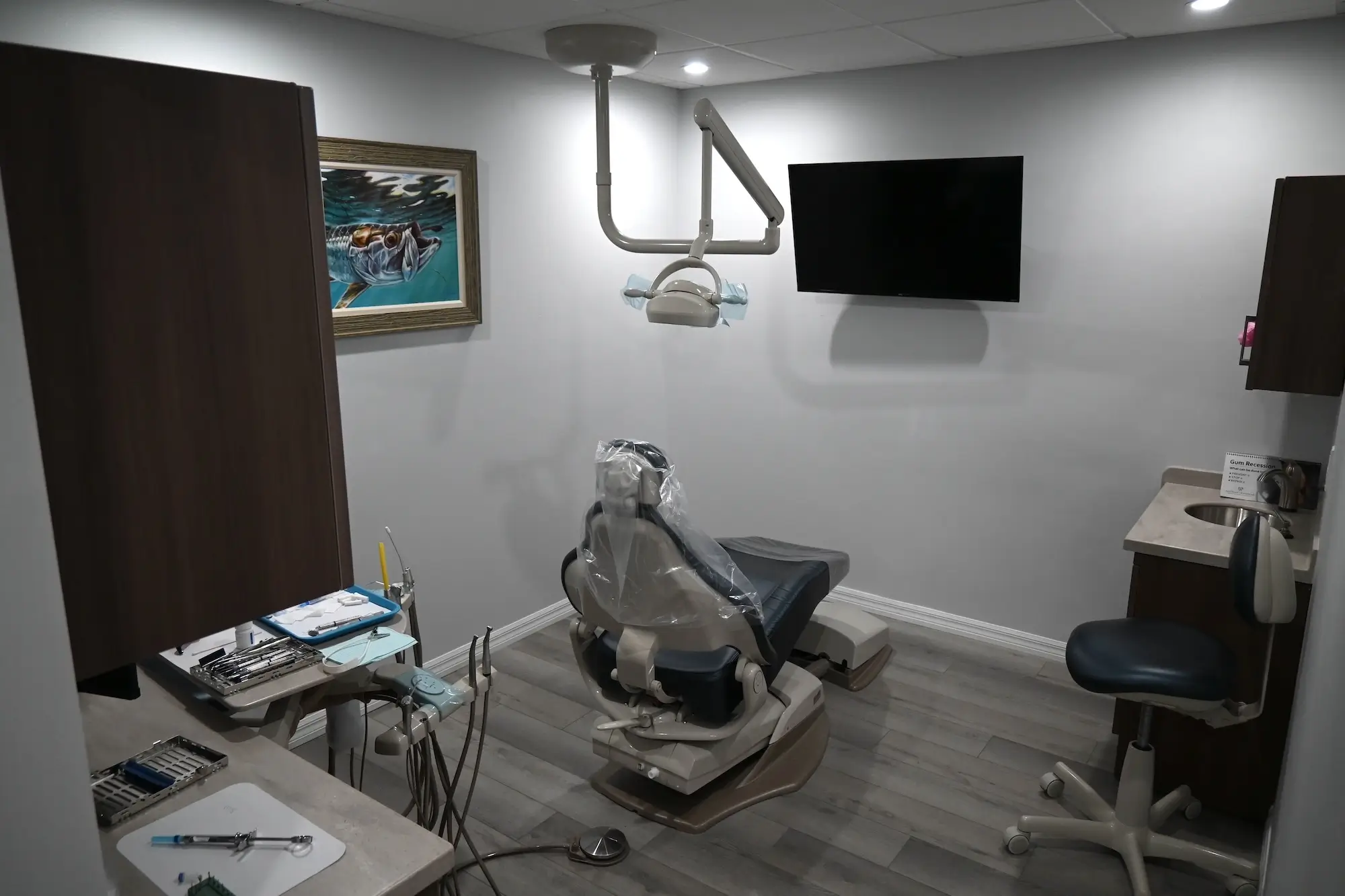 A private treatment room
